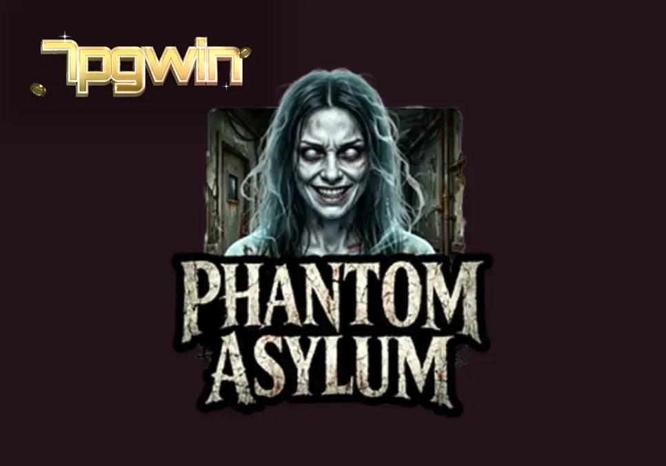Captura de tela do jogo Phantom Asylum, mostrando um ambiente de hospital psiquiátrico decrépito com símbolos de horror.